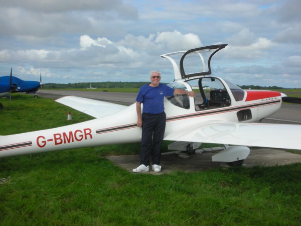 Terry Pearce and his Grob 109B